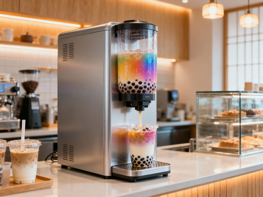 Automatic bubble tea machine